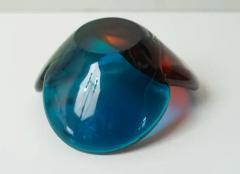 Wayne Husted Rare Wayne Husted for Blenko Tri Color Glass Bowl Made in Italy 1958 - 4080105