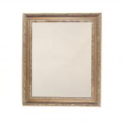 Weathered Late Victorian Carved Wood Frame Mirror Probably English - 3812166