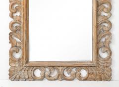 Weathered Oak Carved Floor Mirror 84x53 - 4807442