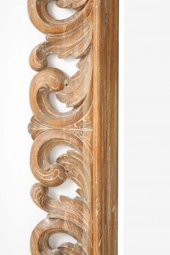 Weathered Oak Carved Floor Mirror 84x53 - 4807445