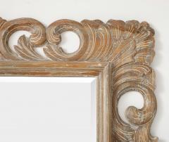 Weathered Oak Carved Floor Mirror 84x53 - 4807449