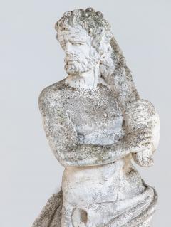 Weathered Stone Hercules Garden Statue France Mid 20th C  - 4562264