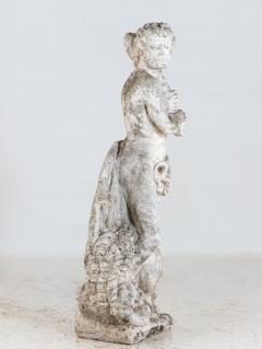 Weathered Stone Hercules Garden Statue France Mid 20th C  - 4562267