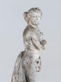Weathered Stone Hercules Garden Statue France Mid 20th C  - 4562268