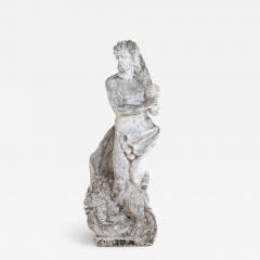 Weathered Stone Hercules Garden Statue France Mid 20th C  - 4562436