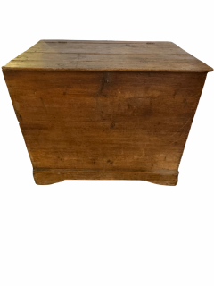 Weathered Wooden Italian Storage Trunk - 4299334