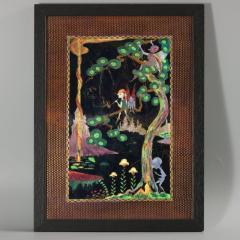 Wedgwood Fairyland Lustre Elves in a Pine Tree Plaque - 3682514