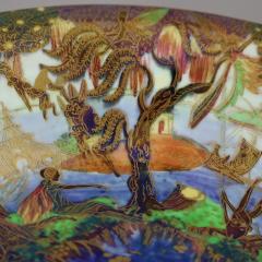 Wedgwood Fairyland Lustre Jumping Faun Lily Tray - 3640636