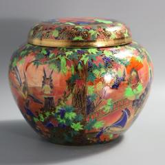 Wedgwood Flame Fairyland Lustre Fairy Slide Covered Vase - 3929815