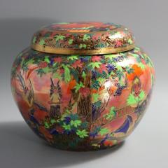 Wedgwood Flame Fairyland Lustre Fairy Slide Covered Vase - 3929819