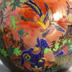 Wedgwood Flame Fairyland Lustre Fairy Slide Covered Vase - 3929825