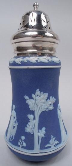 Wedgwood Neoclassical Sterling Silver Jasperware Sugar Caster 1922 - 3775438