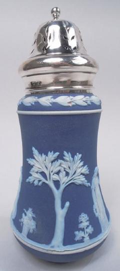 Wedgwood Neoclassical Sterling Silver Jasperware Sugar Caster 1922 - 3775441