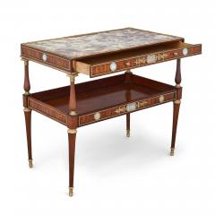 Wedgwood style jasperware ormolu and marble mounted two tiered side table - 3215253