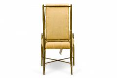 Weiman Warren Lloyd for Mastercraft Imperial Brass and Beige Chenille Armchairs - 4172734