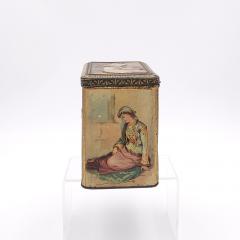 Well Decorated Biscuit Tin in Orientalist Themes England circa 1900 - 2444878