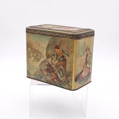 Well Decorated Biscuit Tin in Orientalist Themes England circa 1900 - 2444879