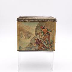 Well Decorated Biscuit Tin in Orientalist Themes England circa 1900 - 2444880