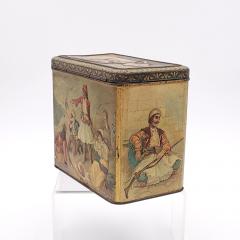 Well Decorated Biscuit Tin in Orientalist Themes England circa 1900 - 2444882