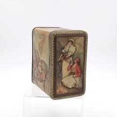 Well Decorated Biscuit Tin in Orientalist Themes England circa 1900 - 2444884