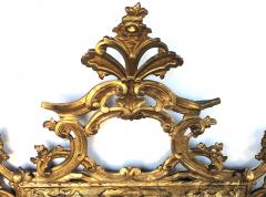 Well carved English George II Style Giltwood Mirror with Dramatic Crest - 1968434