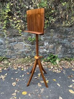 Wendell Castle MID CENTURY ORGANIC MODERNIST WOOD ADJUSTABLE MUSIC STAND WITH FOUR FOOTED BASE - 3355479