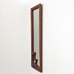 Wendell Castle Studio Craft Movement Carved Sculptural Walnut Wall Mirror - 892664