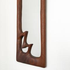 Wendell Castle Studio Craft Movement Carved Sculptural Walnut Wall Mirror - 892670