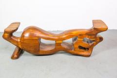 Wendell Keahler Unique Sculptural Coffee Table by American Craftsman Wendell Kahler - 1017571