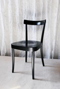 Werner Max Moser Set of Four Black Moser 1 250 Wooden Dining Chairs Werner Max Moser Design - 4827801
