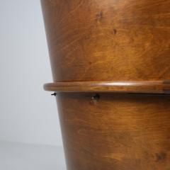 Werner West Werner West Arm Chair in Dark Stained Birch White Wool Wilh Schauman 1930s - 4508749