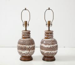 West German Textured Glazed Lamps - 3083741