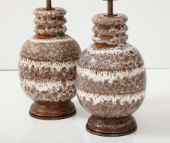 West German Textured Glazed Lamps - 3083747