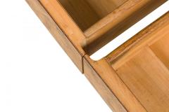 West Michigan Furniture Company American Mid Century Burl Laminate Campaign Desk - 4633778