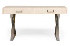 West Michigan Furniture Company American Mid Century White Lacquered Campaign De - 4633842