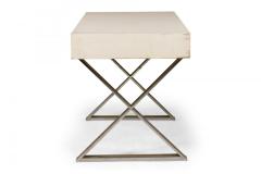 West Michigan Furniture Company American Mid Century White Lacquered Campaign De - 4633843