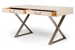 West Michigan Furniture Company American Mid Century White Lacquered Campaign De - 4633850
