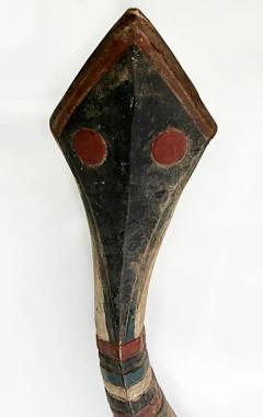Western African Guinea or Senegal Baga Serpent Sculptures on Custom Iron Stands - 3579217