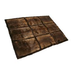 Western European Natural Otther Fur Rectangular Rug France 1970s - 1907797