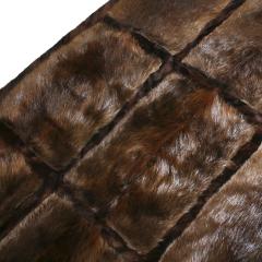 Western European Natural Otther Fur Rectangular Rug France 1970s - 1907801