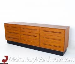 Westnofa Mid Century Teak 9 Drawer Lowboy Dresser - 2574846
