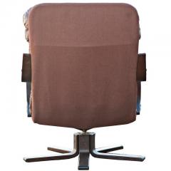 Westnofa Scandinavian Rosewood Leather Lounge Chair - 2658529