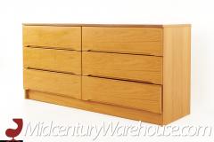 Westnofa Style Mid Century Teak 6 Drawer Lowboy Dresser - 2358683