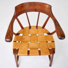 Wharton Esherick Rare Pair of Walnut Captain Chair by Wharton Esherick - 271509