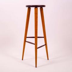 Wharton Esherick Walnut and Maple Studio Stool or Pedestal - 1958460