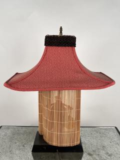 Whimsical Chinese Figurine Midcentury Ceramic Lamp - 3623680