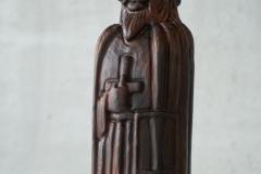 Whimsical Knight Bottle Holder Cabinet in Solid Wood 1960s - 4468488