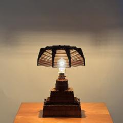 Whimsical Tramp Art Desk or Table Lamp - 4352493