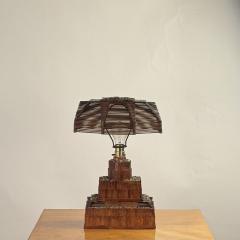 Whimsical Tramp Art Desk or Table Lamp - 4352511