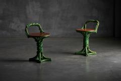 Whimsical Vine Twist Stools France Late 20th Century - 4271518